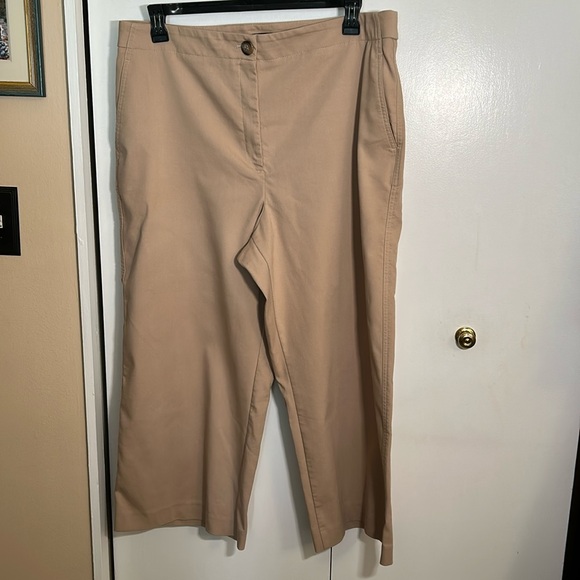 Ann Taylor Pants - Ann Taylor Cropped pants in Sand size 18 curvy